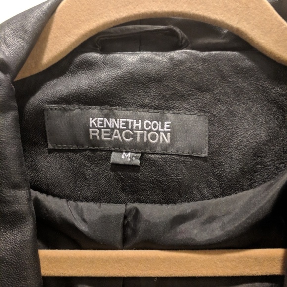 NWOT Kenneth Cole Faux Leather Jacket - Picture 3 of 6